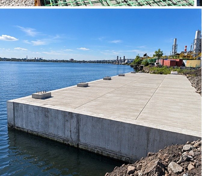 Kuiken Brothers wharf reconstruction in Newark, New Jersey